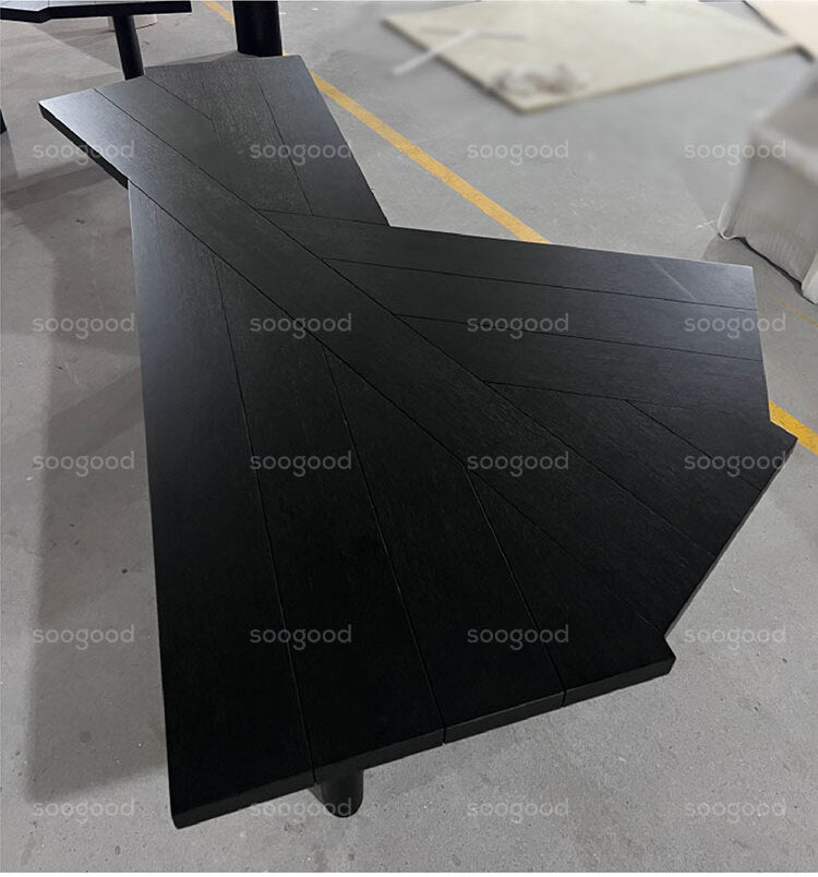 SOOGOOD Juniper Modern Solid Wood Conference Desk from SOOGOOD