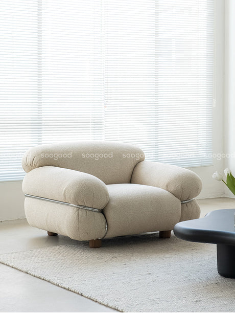 SOOGOOD Juniper Stylish Steel Rim Designer Sofa - Bauhaus Inspired from SOOGOOD