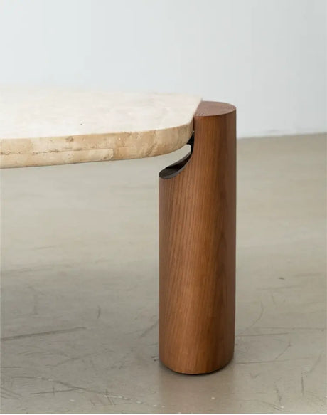 SOOGOOD Kaori Elegant Natural Travertine Coffee Table from SOOGOOD