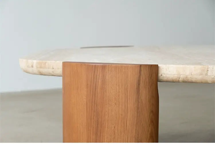 SOOGOOD Kaori Elegant Natural Travertine Coffee Table from SOOGOOD