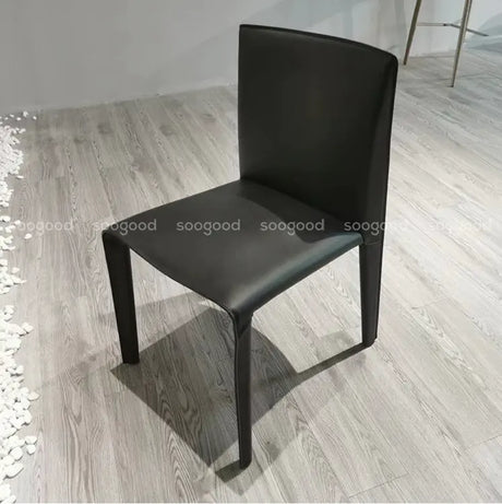 SOOGOOD Leontios Elegant Italian Leather Dining Chair from SOOGOOD