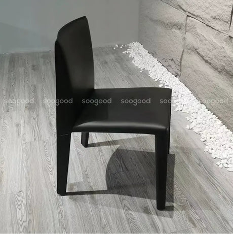 SOOGOOD Leontios Elegant Italian Leather Dining Chair from SOOGOOD
