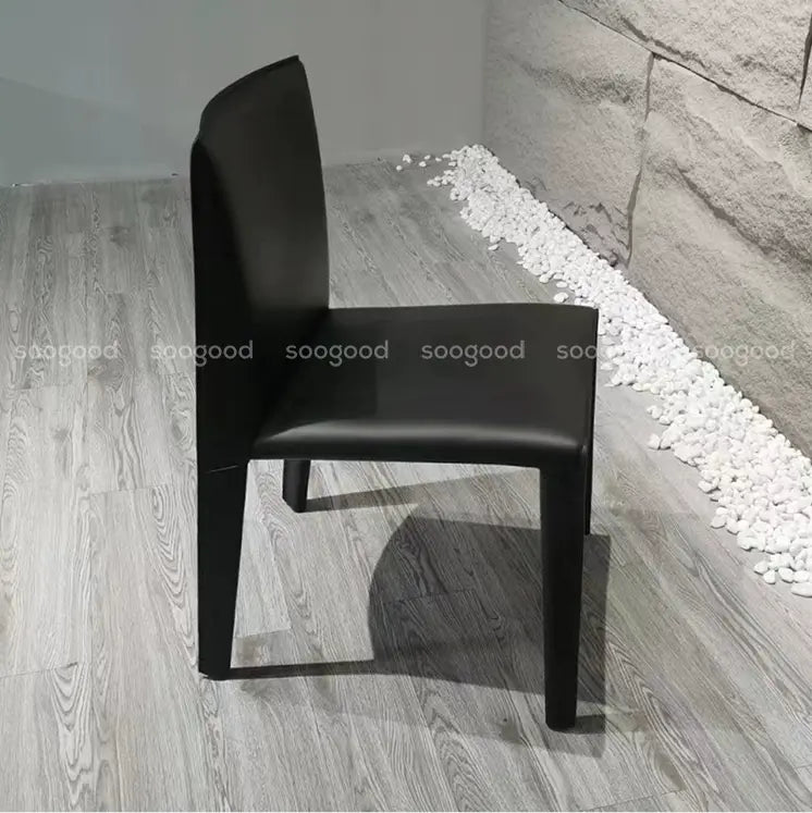 SOOGOOD Leontios Elegant Italian Leather Dining Chair from SOOGOOD
