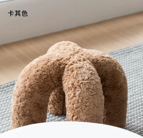 SOOGOOD PIERROT Cozy Plush Round Stool from SOOGOOD