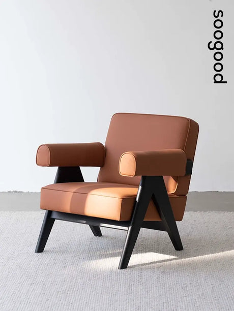 SOOGOOD Tamsin Tranquil Antique Wood Designer Living Room Chair from SOOGOOD