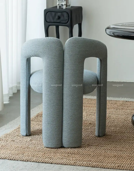 SOOGOOD Valencia Celine Curved Back Fabric Dining Chair from SOOGOOD