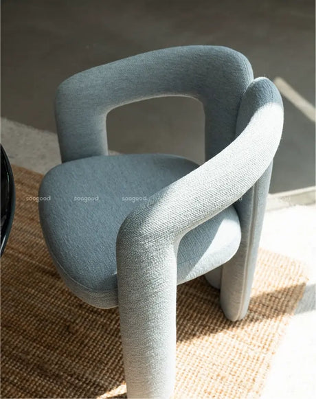 SOOGOOD Valencia Celine Curved Back Fabric Dining Chair from SOOGOOD