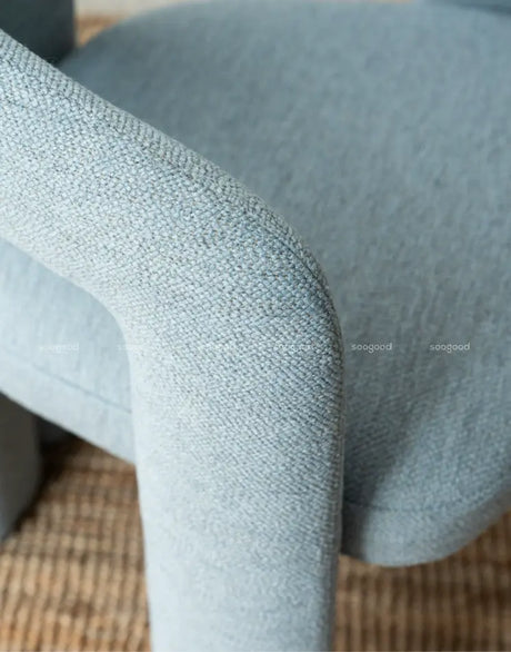 SOOGOOD Valencia Celine Curved Back Fabric Dining Chair from SOOGOOD