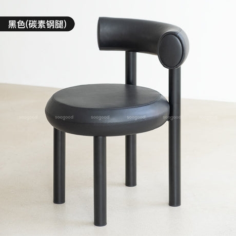 SOOGOOD Zenobia Minimalist Chubby Chair Stainless Steel Study Chair from SOOGOOD