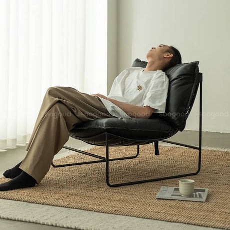 SOOGOOD Zephyra Elegant Leather Cozy Sofa Chair from SOOGOOD
