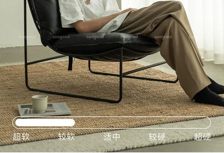 SOOGOOD Zephyra Elegant Leather Cozy Sofa Chair from SOOGOOD