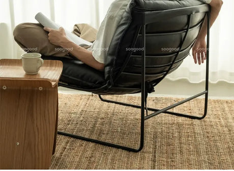 SOOGOOD Zephyra Elegant Leather Cozy Sofa Chair from SOOGOOD