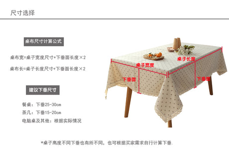 CHESTNUT COCOON Oslo Grace Elegant Cotton-Linen Coffee Table Cloth from CHESTNUT COCOON