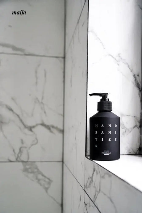 Hand Sanitiser Frosted Glass Refillable Bottle from NICEONE