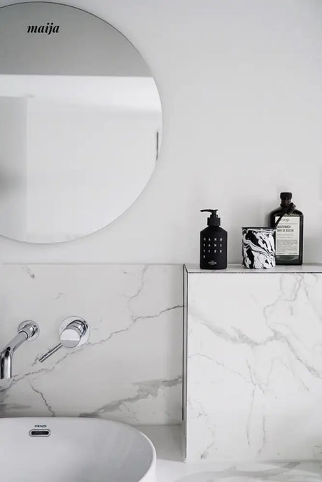 Hand Sanitiser Frosted Glass Refillable Bottle from NICEONE