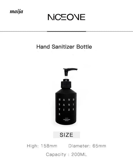 Hand Sanitiser Frosted Glass Refillable Bottle from NICEONE