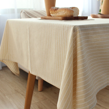 CHESTNUT COCOON Akihiko Elegant Solid Cotton Linen Tablecloth from CHESTNUT COCOON