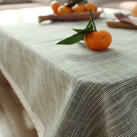 CHESTNUT COCOON Akihiro Elegant Linen Tablecloth from CHESTNUT COCOON