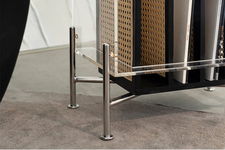 TELLS Aislinn Sleek Modern Acrylic Scandinavian Bookshelf from TELLS