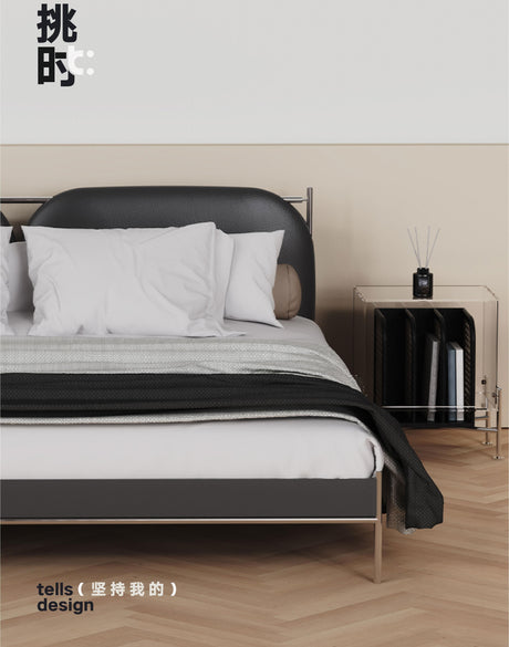 TELLS Amara Luxurious Modern Leather Bed from TELLS
