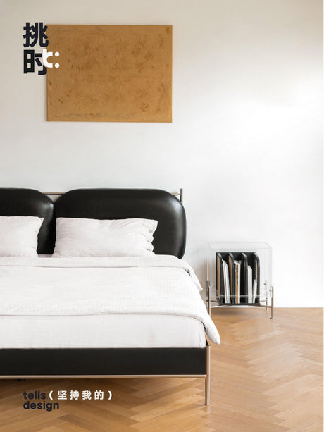 TELLS Amara Luxurious Modern Leather Bed from TELLS
