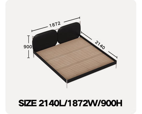 TELLS Amara Luxurious Modern Leather Bed from TELLS