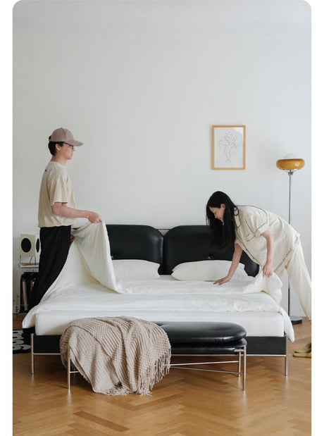 TELLS Amara Luxurious Modern Leather Bed from TELLS