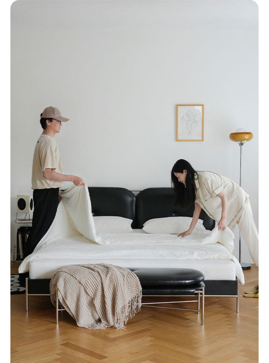 TELLS Amara Luxurious Modern Leather Bed from TELLS