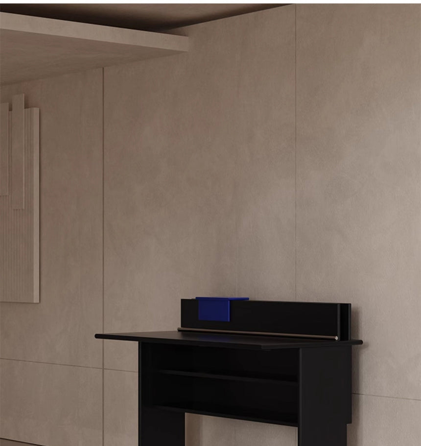 TELLS Aurelius Retro Solid Wood Study Desk - Luxurious Storage with Stylish Light Finish from TELLS
