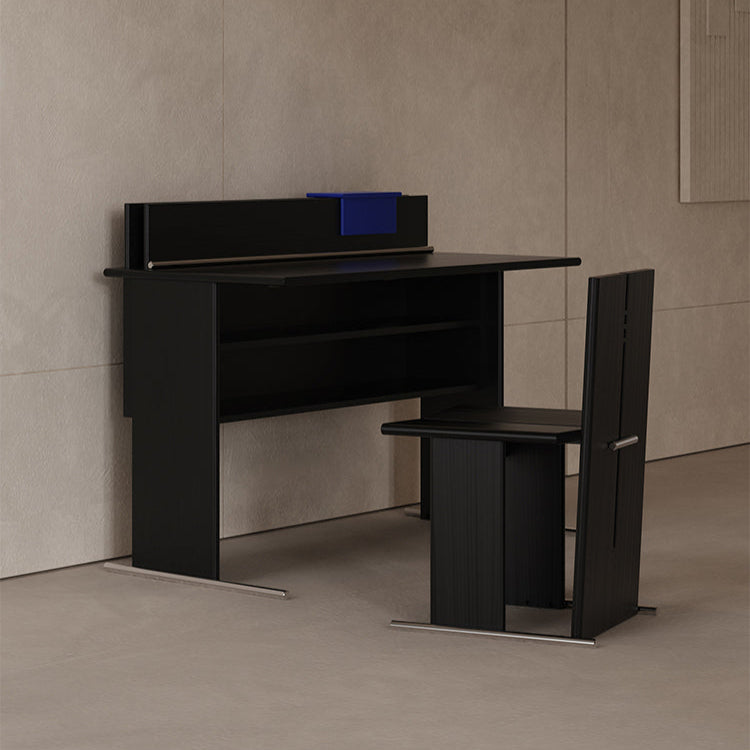 TELLS Aurelius Retro Solid Wood Study Desk - Luxurious Storage with Stylish Light Finish from TELLS