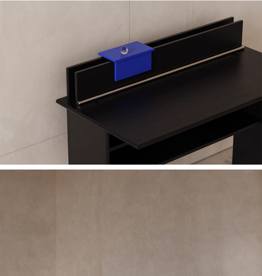 TELLS Aurelius Retro Solid Wood Study Desk - Luxurious Storage with Stylish Light Finish from TELLS