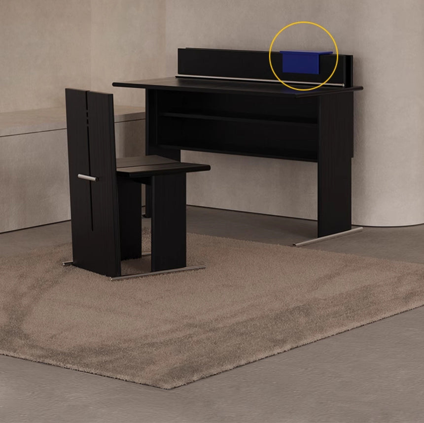 TELLS Aurelius Retro Solid Wood Study Desk - Luxurious Storage with Stylish Light Finish from TELLS