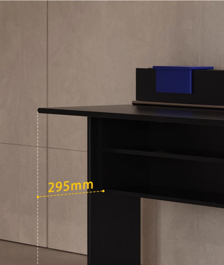 TELLS Aurelius Retro Solid Wood Study Desk - Luxurious Storage with Stylish Light Finish from TELLS