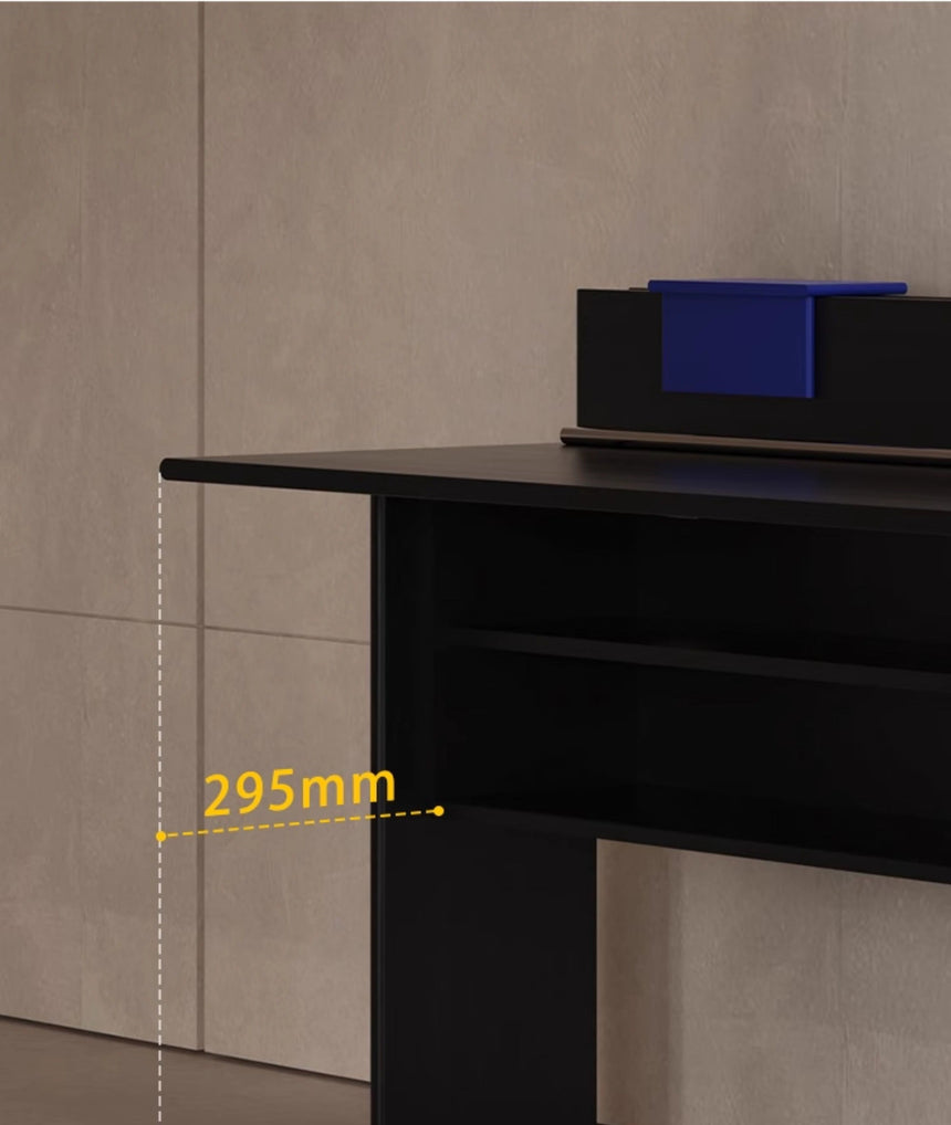TELLS Aurelius Retro Solid Wood Study Desk - Luxurious Storage with Stylish Light Finish from TELLS