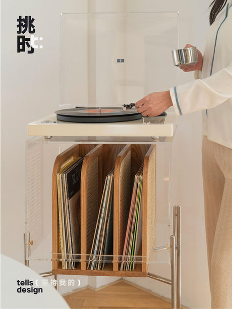 TELLS Borodin Rustic Versatile Metal Storage Scandinavian Bookcase Stand from TELLS