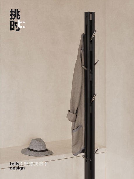 TELLS Callidora Elegant Solid Wood Vertical Coat Rack Storage Hanger from TELLS