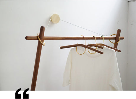 TELLS Marisol Elegant Wall Hanger Solid Wood Clothes Rack from TELLS