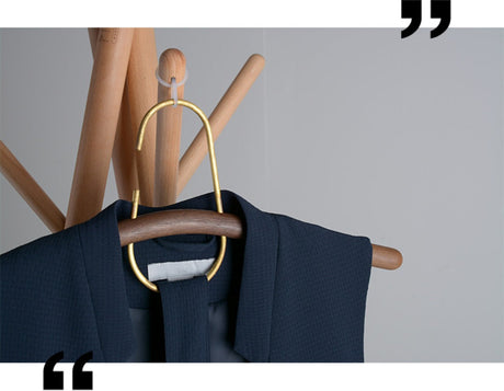 TELLS Marisol Elegant Wall Hanger Solid Wood Clothes Rack from TELLS