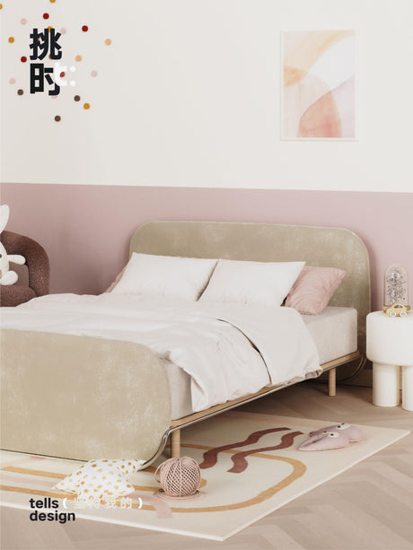 TELLS Marisol Ultra-Soft Luxury Bed with Modern Fabric Technology from TELLS