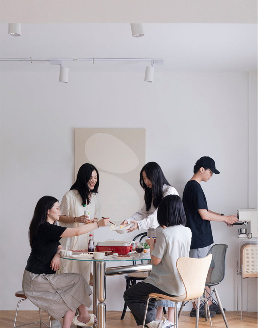 TELLS Santiago Elegant Tempered Glass Dining Table from TELLS