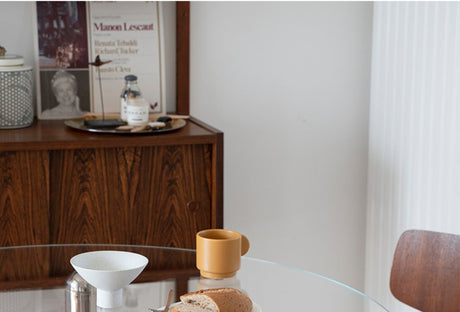 TELLS Santiago Elegant Tempered Glass Dining Table from TELLS