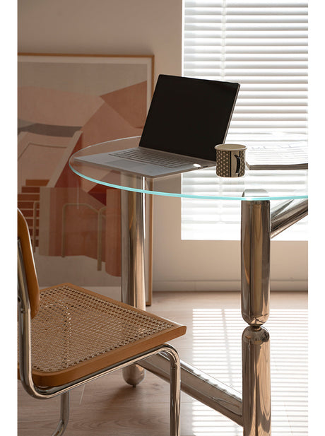 TELLS Santiago Elegant Tempered Glass Dining Table from TELLS