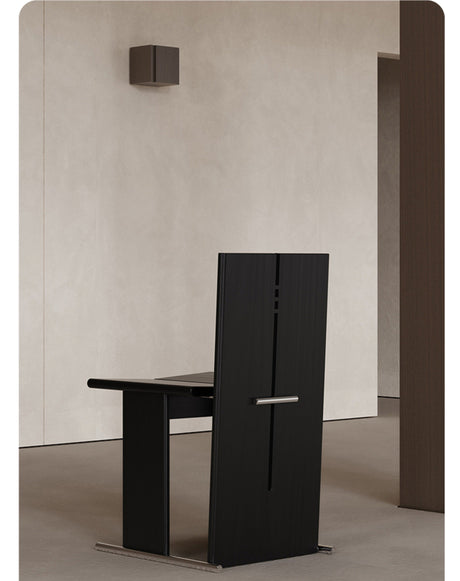 TELLS Santiago Retro Luxury Black Solid Wood Dining Chair from TELLS