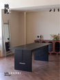 TELLS Santiago Rustic Black Walnut Dining Table from TELLS