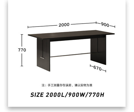 TELLS Santiago Rustic Black Walnut Dining Table from TELLS