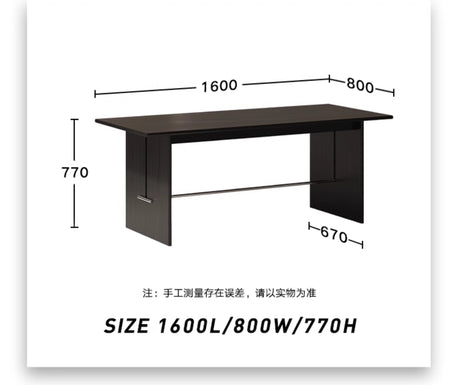 TELLS Santiago Rustic Black Walnut Dining Table from TELLS