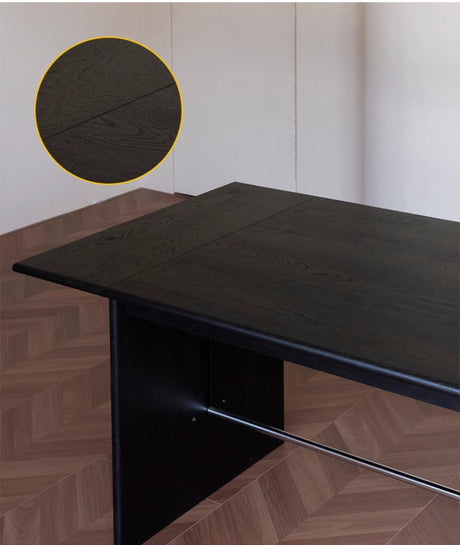 TELLS Santiago Rustic Black Walnut Dining Table from TELLS