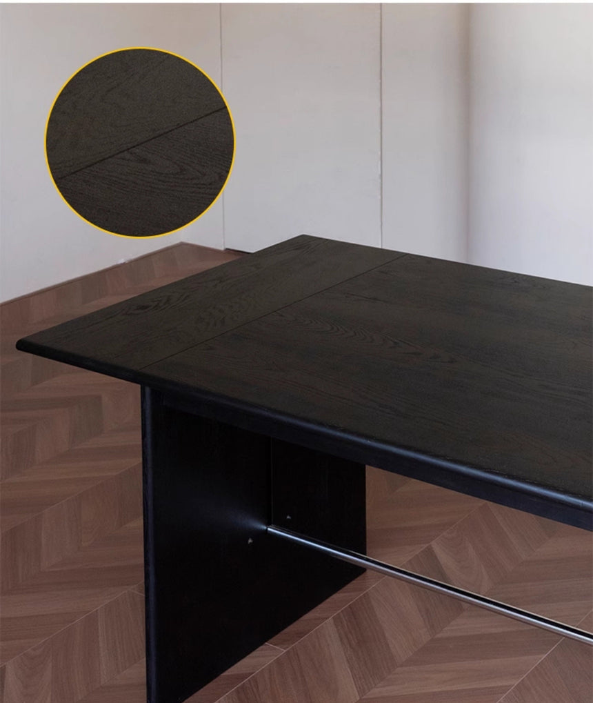TELLS Santiago Rustic Black Walnut Dining Table from TELLS