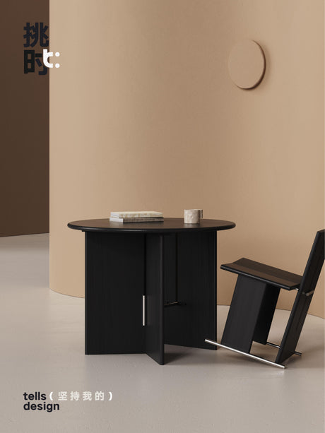 TELLS Yamaguchi Elegant Solid Wood Bauhaus Dining Table from TELLS
