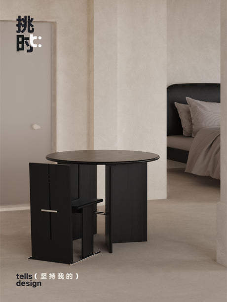 TELLS Yamaguchi Elegant Solid Wood Bauhaus Dining Table from TELLS